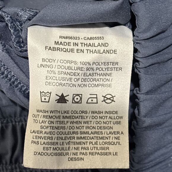 Nike One Dri-Fit Ultra High-Waisted Brief Lined Shorts Slate Blue Women's Medium - Picture 14 of 15